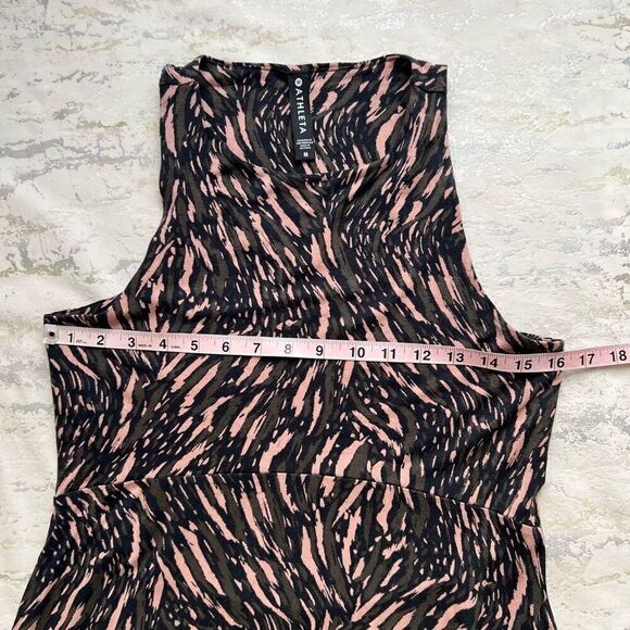 Athleta ABSTRACTION BLACK SLEEVELESS SANTORINI THERA DRESS - Picture 7 of 11